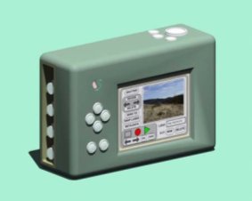 Rear view of historical Mosaic Flicker portable instrumentation system